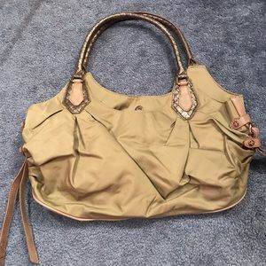 simply vera silk green purse